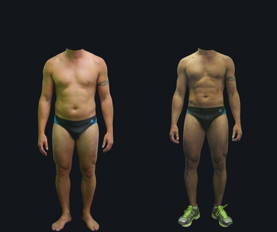 6X Training member transformation 12 - before and after 6 weeks