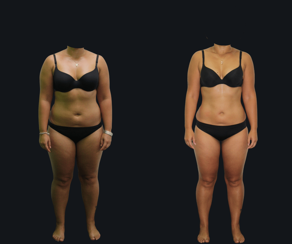 6X Training member transformation 8 - before and after 6 weeks