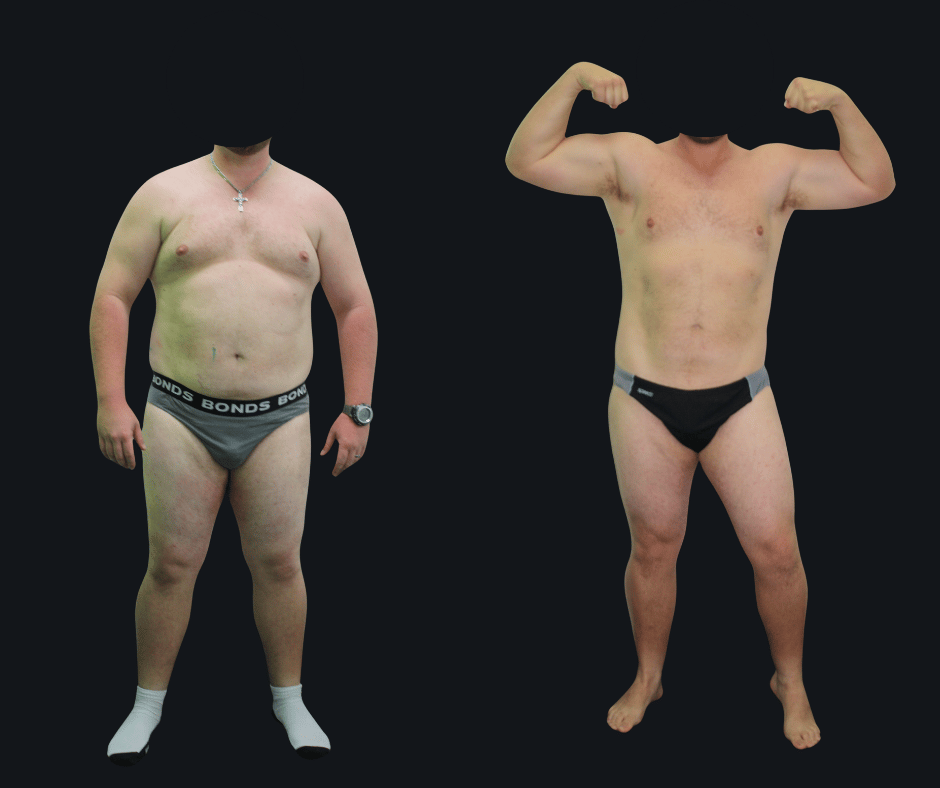 6X Training member transformation 5 - before and after 6 weeks