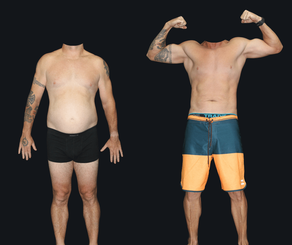 6X Training member transformation 23 - before and after 6 weeks