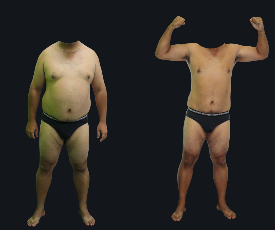 6X Training member transformation 7 - before and after 6 weeks