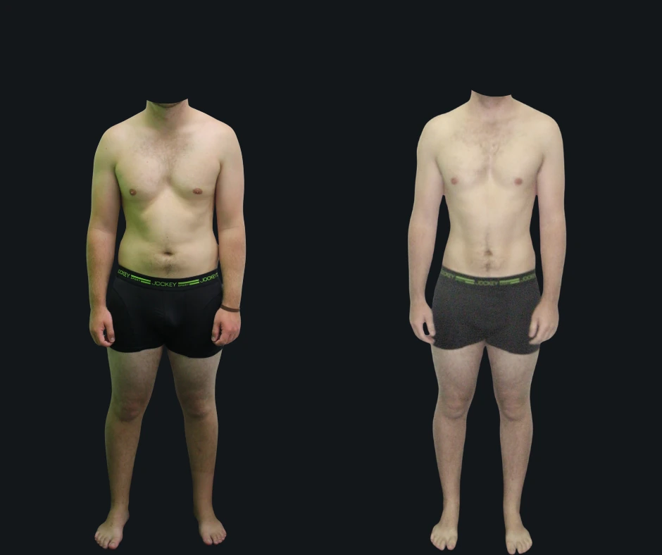 6X Training member transformation 4 - before and after 6 weeks