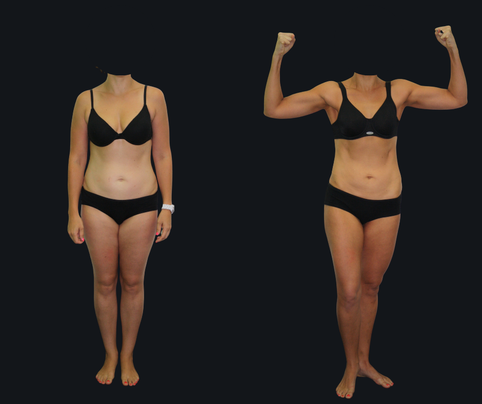6X Training member transformation 9 - before and after 6 weeks