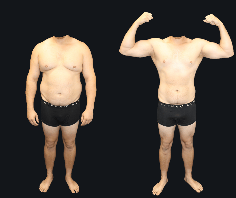 6X Training member transformation 24 - before and after 6 weeks