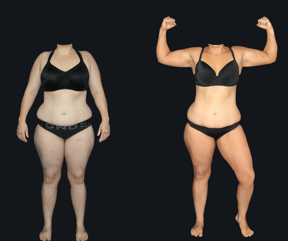 6X Training member transformation 18 - before and after 6 weeks