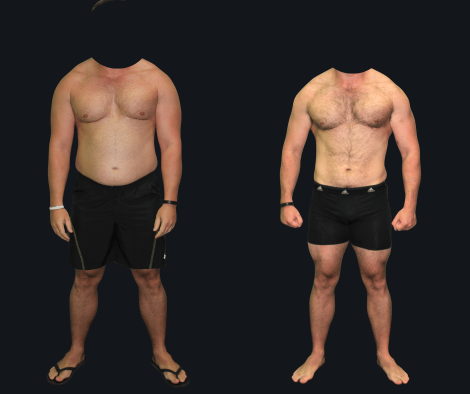 6X Training member transformation 14 - before and after 6 weeks