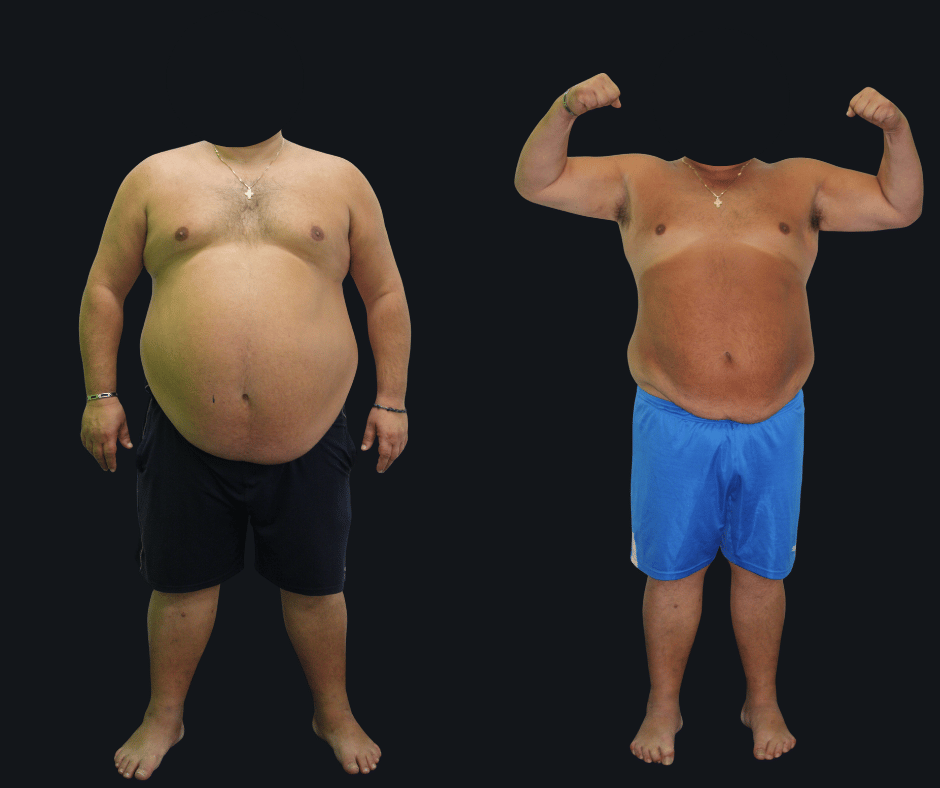 6X Training member transformation 6 - before and after 6 weeks