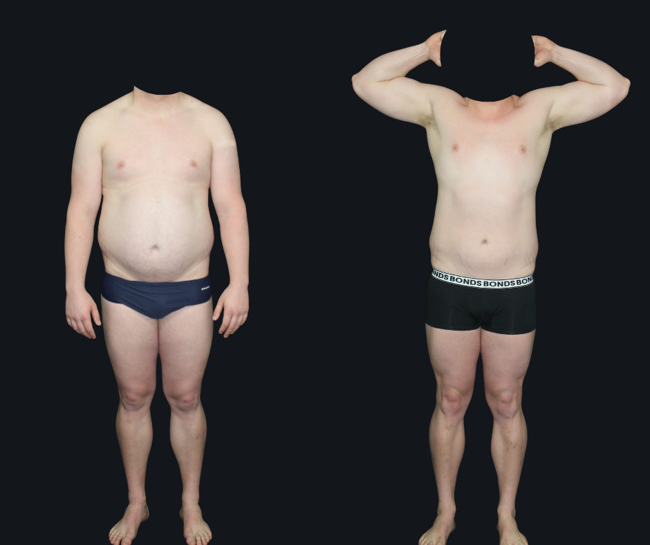 6X Training member transformation 20 - before and after 6 weeks