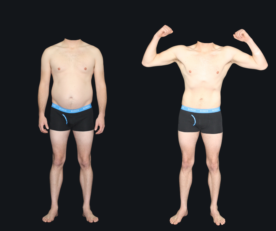 6X Training member transformation 19 - before and after 6 weeks